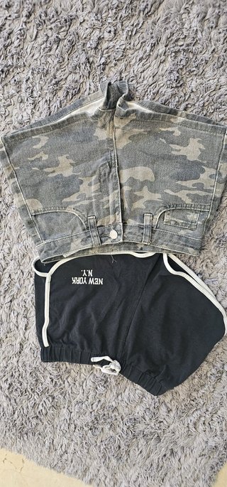 Pantalones cortos vaqueros y de chándal