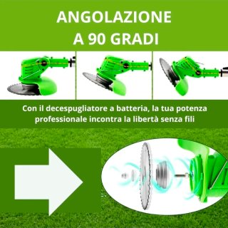 Decespugliatore Elettrico 2 Batteria 48v Tagliaerb