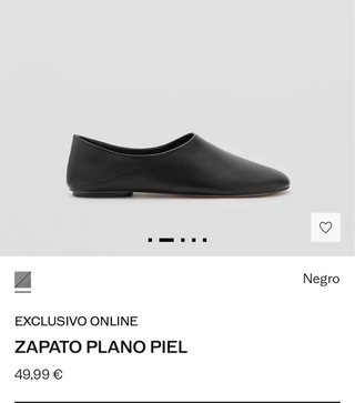 Zapatos planos de piel