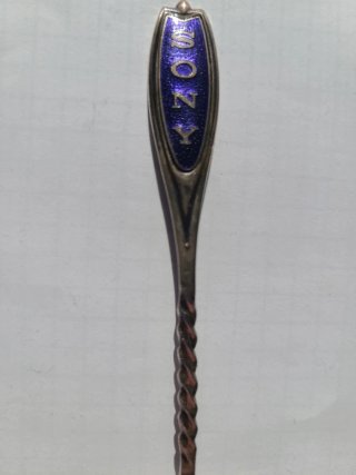 Cucharita Plata SONY Vintage Japón 80s