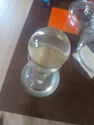 Bottiglia di liquore in vetro