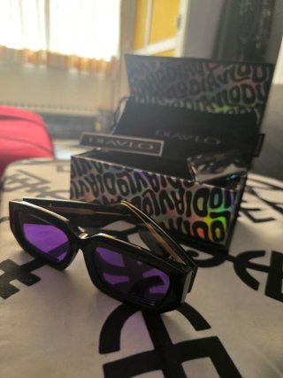 Gafas de sol DIAVLO negras lentes moradas