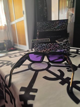 Gafas de sol DIAVLO negras lentes moradas