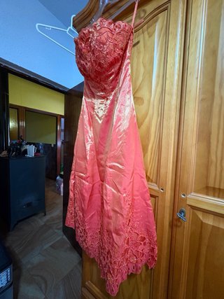 Vestido de fiesta naranja S