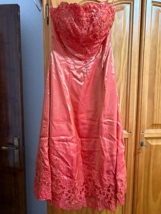 Vestido de fiesta naranja S