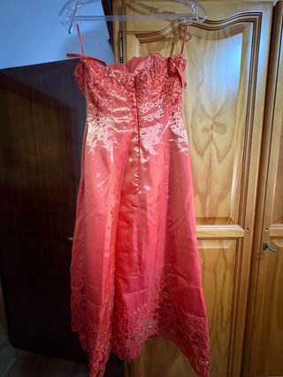 Vestido de fiesta naranja S
