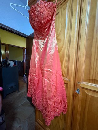 Vestido de fiesta naranja S