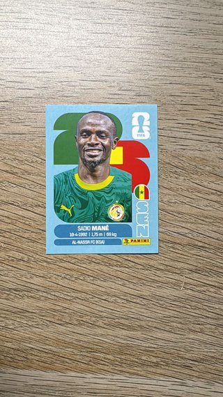 Cromo Sadio Mané - Mundial 2026 - Pedro
