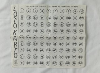 Jogo Loto Vintage - Karto