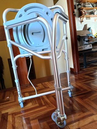 Silla WC 4 en 1: Asiento, Inodoro, Ducha