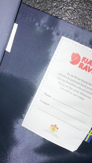 Zaino Fjallraven Kanken Blu Navy