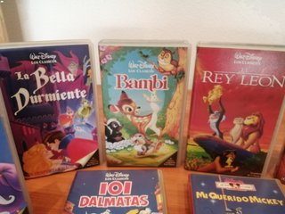Lote Disney VHS Clásicos (Español)