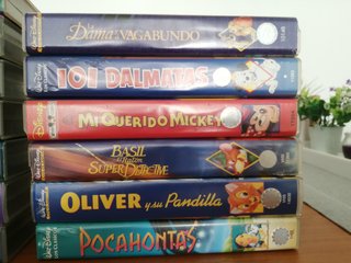 Lote Disney VHS Clásicos (Español)