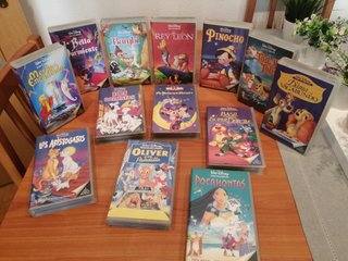 Lote Disney VHS Clásicos (Español)