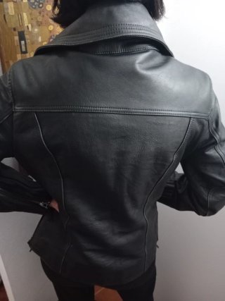 Chaqueta moto mujer