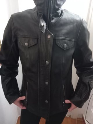 Chaqueta moto mujer