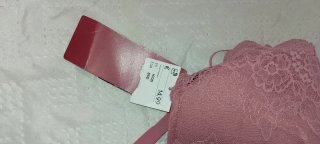 Sujetador rosa de encaje