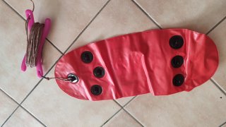 Boya torpedo SUB + plegador + cabo