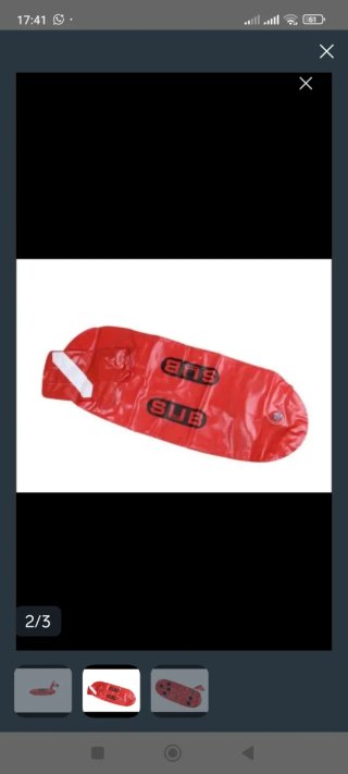 Boya torpedo SUB + plegador + cabo