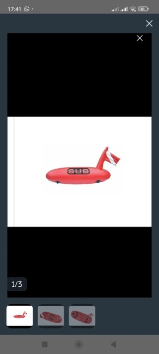 Boya torpedo SUB + plegador + cabo