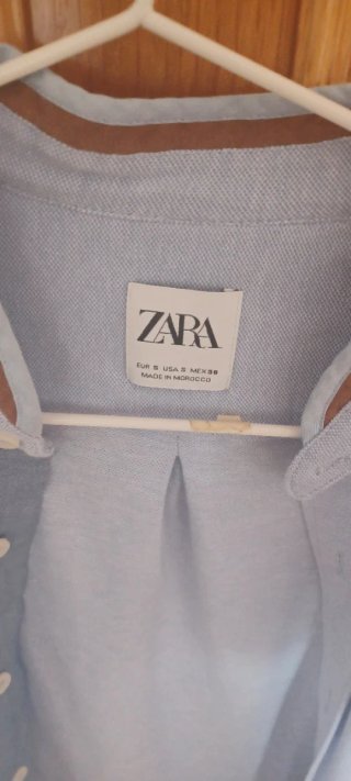 Camisa Zara Azul Talla S