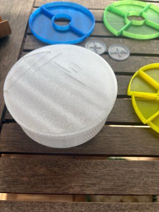 Discos de fracciones para mesa de luz