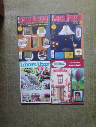 Lote 4 revistas manualidades = 5€ en total