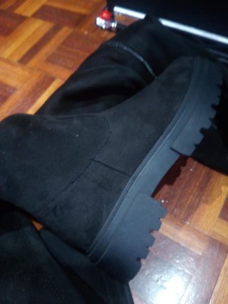 Botas altas negras por encima de la rodilla 38