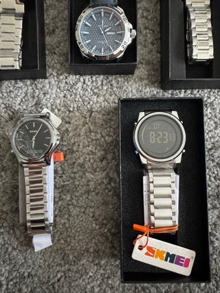 Relojes Hombre Plata y Turquesa