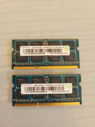 2x 4GB DDR3 RAM para Portátil SO-DIMM