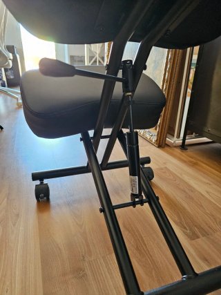 Silla de escritorio ergonómica negra