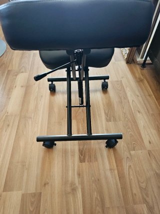 Silla de escritorio ergonómica negra
