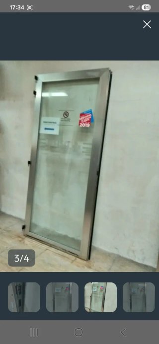 Puerta Cristal Templado y de Aluminio
