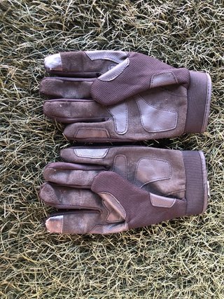 Guantes de moto Wupp negros y rojos