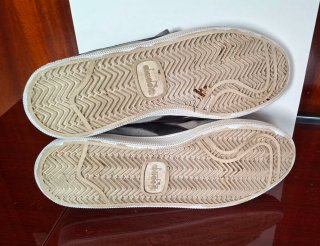 Zapatillas Diadora Piel Gris y Negro Talla 45