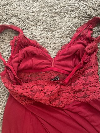Camisón rojo encaje