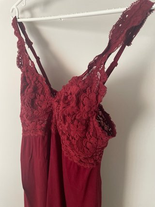 Camisón rojo encaje