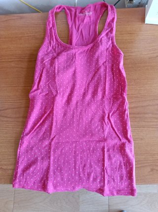 3 camisetas de tirantes para niña con lunares