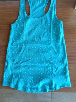 3 camisetas de tirantes para niña con lunares