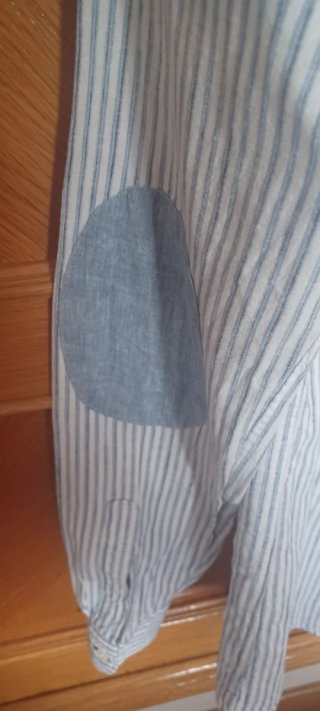 Camisa Zara Rayas Azul Talla S