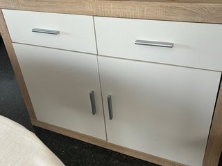 Aparador Mueble TV Blanco y Madera