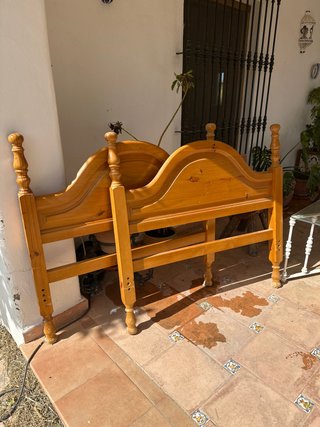 Cabeceros de madera para cama de 105 cm
