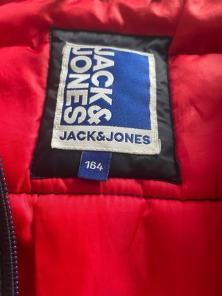 Chaleco Jack & Jones Azul con Forro Rojo T164-14Y