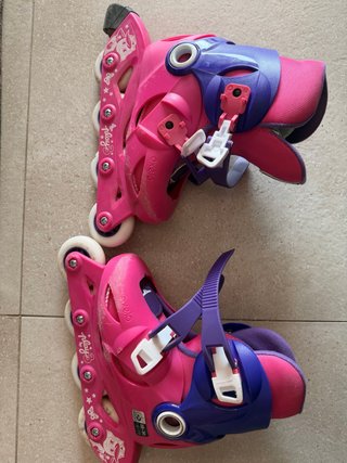Patines en línea rosas y morados 28-30