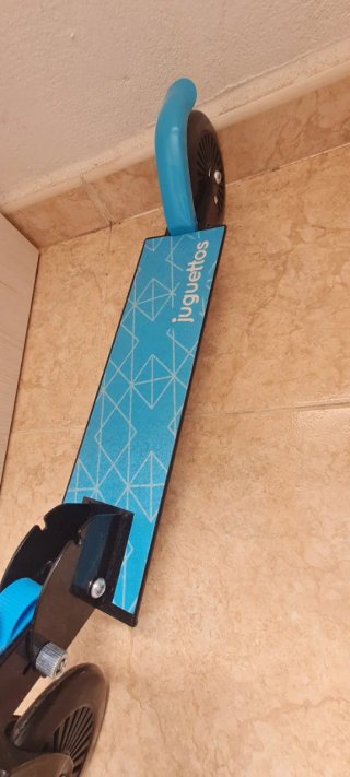 Patinete infantil azul juguettos aluminio