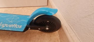 Patinete infantil azul juguettos aluminio