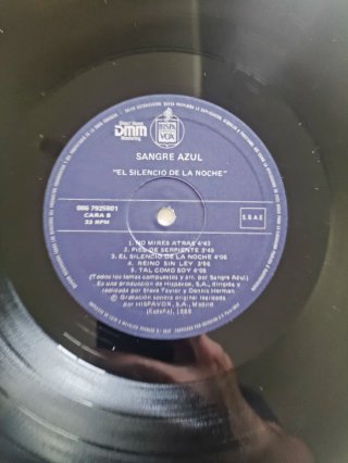 Vinilo Sangre Azul - El Silencio de la Noche
