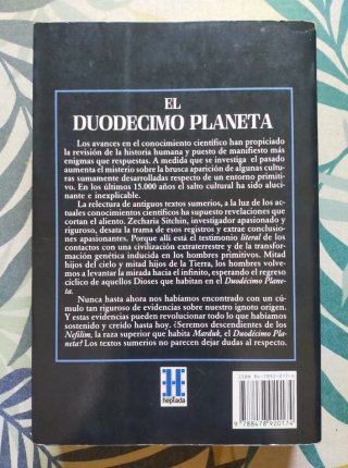 1* edición. El duodécimo planeta. Zecharia Sitchin