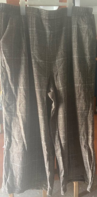 Pantalón rayas marrón multicolor