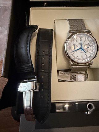 Corniche Heritage Chronograph 39mm Acero Blanco